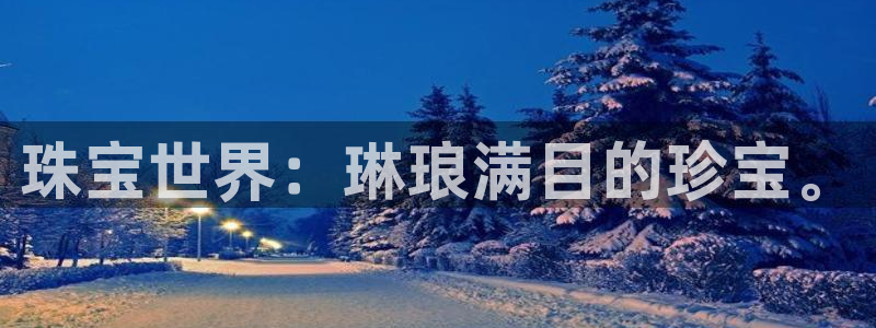 新宝5开户：珠宝世界：琳琅满目的珍宝。