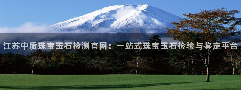 新宝5日谢29999：江苏中质珠宝玉石检测官网：一站式珠宝玉石检验与鉴定平台