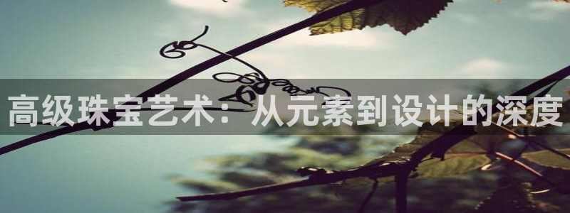 新宝5娱乐主管：高级珠宝艺术：从元素到设计的深度