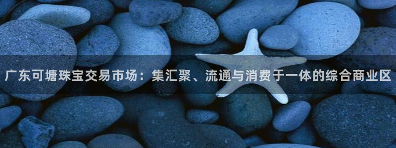 新宝5日：广东可塘珠宝交易市场：集汇聚、流通与消费于一体的综合商业区