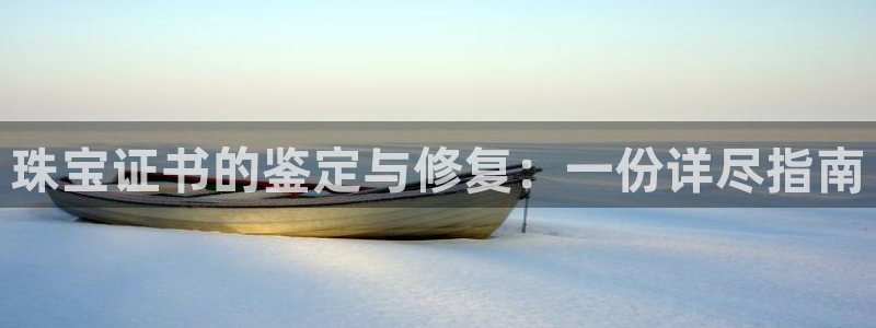 新宝5链接：珠宝证书的鉴定与修复：一份详尽指南